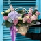 Arrangement in a basket Provence lilac - Photo 1