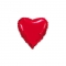 Шарик воздушный в форме сердца красный 45 см