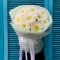 Bouquet of milky XL chrysanthemums  - Photo 3