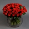 101 роза Эль Торо в вазе - Фото 1