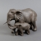 Elephant Family Figurine - Photo 1