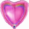 Шар Сердце розовое 46 см