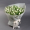 Букет белых тюльпанов Жемчуг - Фото 1