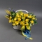 Композиція квітів в кошику З Україною в серці! - Фото 1