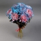 Букет розово-голубых хризантем - Фото 2