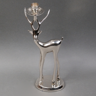 Brass candlestick Deer