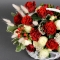 Корзинка с розами Сноу Ворлд и Эль Торо - Фото 4