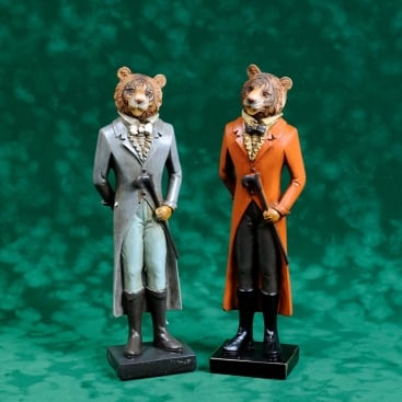 Статуэтка тигр с палкой 31 см в ассортименте