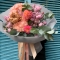Букет Феєрія з гортензіями та піоноподібними трояндами - Фото 3
