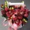 Композиція в кашпо з  орхідей, еустом, діантусів - Фото 2