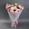 Букет белых и розовых эустом - Фото 2