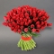 Букет із 101 червоного тюльпану - Фото 1