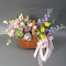Arrangement in a basket Floral smile of spring - Photo 1
