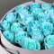Букет 25 блакитних троянд Бебі Блю Небесна блакить - Фото 3