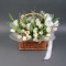 Arrangement in a basket Spring in a white dress - Photo 2