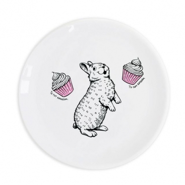 Тарілка «Кролик і капкейк»
