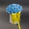 Композиція блакитних троянд - Фото 1