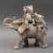 Figurine Elephant with children 32 cm - Photo 1