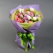 Букет з тюльпанами і фрезією Санторіні - Фото 1