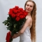 Bouquet of 19 red Marichka roses - Photo 1