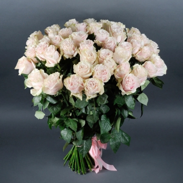 Букет з 51 троянди Пінк Мондіаль