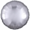 Куля кругла срібний металік 46 cм