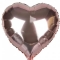 Повітряна куля у формі серця рожева 45 см