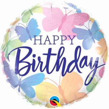 Balloon Happy Birthday colorful 46 cm