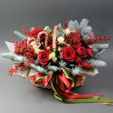 Композиция Зимняя калина