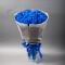 Букет із 25 синіх троянд - Фото 1