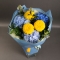 Yellow-blue bouquet - Photo 3