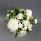 Композиція з білими хризантемами - Фото 3