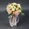 Букет нареченої з піоноподібними трояндами і гвоздикою - Фото 3