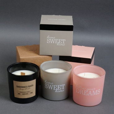 Scented candle in glass 300g