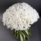 Букет 101 біла хризантема - Фото 3