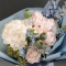 Bouquet of peonies with delphiniums and poppies - Photo 3