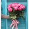 Букет із 25 рожевих троянд Кантрі Блюз - Фото 3