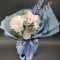 Bouquet of peonies with delphiniums and poppies - Photo 2