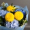 Yellow-blue bouquet - Photo 4