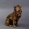 Декоравтина фігурка лев сидячий золотий 33см - Фото 1