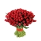 Букет із 101 червоного тюльпану - Фото 2