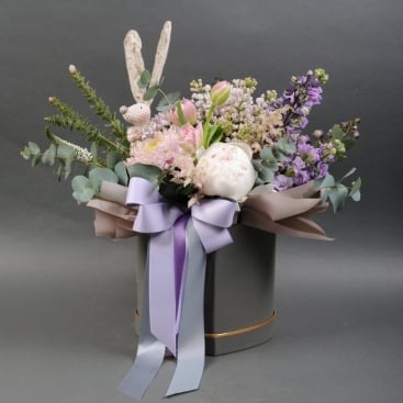 Композиция Пасхальный сад кролика