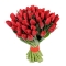 Букет из  красного тюльпана - Фото 3