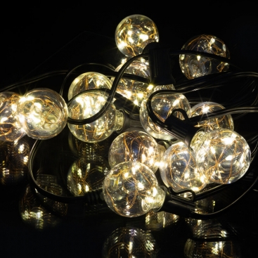 Garland LED light bulbs monophonic 15 bulbs 4.5m