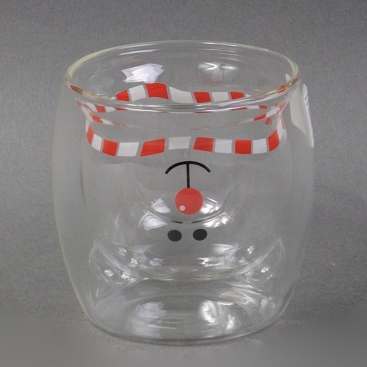 Піала скляна з подвійним дном Ведмежа