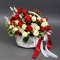 Корзинка с розами Сноу Ворлд и Эль Торо - Фото 2