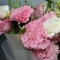 Букет белых и розовых эустом - Фото 6