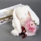Зайчонок с букетом цветов и конфетами - Фото 3