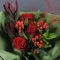 Bouquet of 3 Explorer roses and hypericum - Photo 2