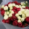 Букет 15 роз Черри Трендсеттер и Сноу Ворлд - Фото 2